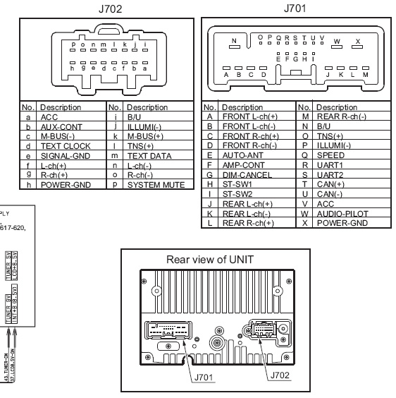 MAZDA Car Radio Stereo Audio Wiring Diagram Autoradio connector wire